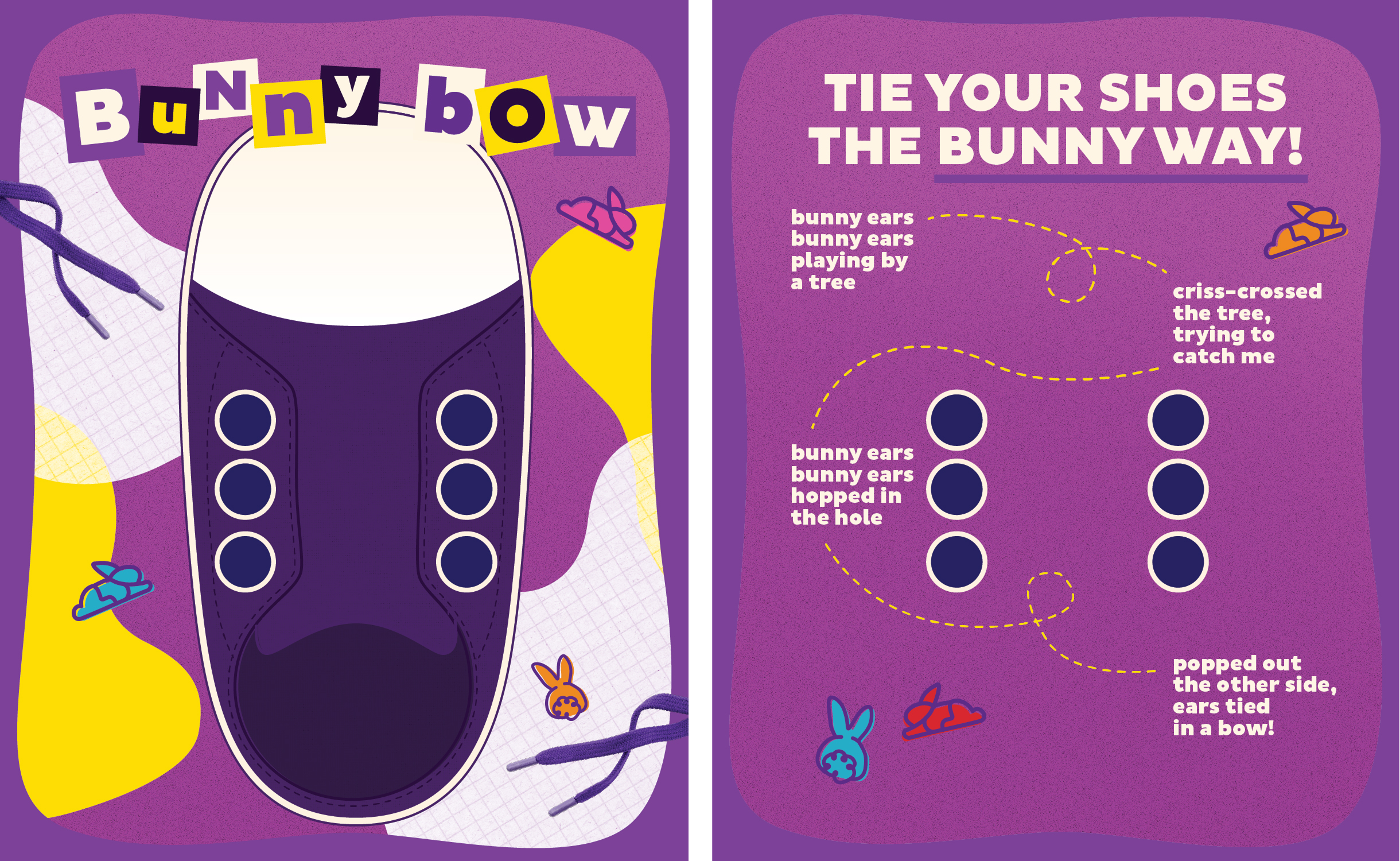 The bunny bow practice board image front and back